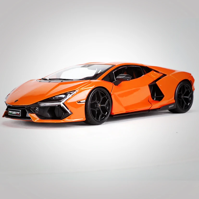 1:18兰博Revuelto新款珍藏大牛合金车模摆件金属汽车模型男孩礼物