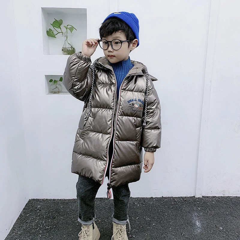 波司豋反季白鸭绒儿童羽绒服中长款男童女童中小大童宝宝冬加厚免