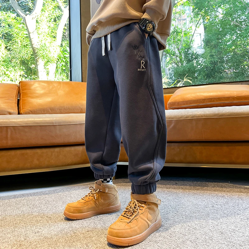 童装男童裤子春秋2024新款中大童韩版洋气长裤儿童宽松运动卫裤潮