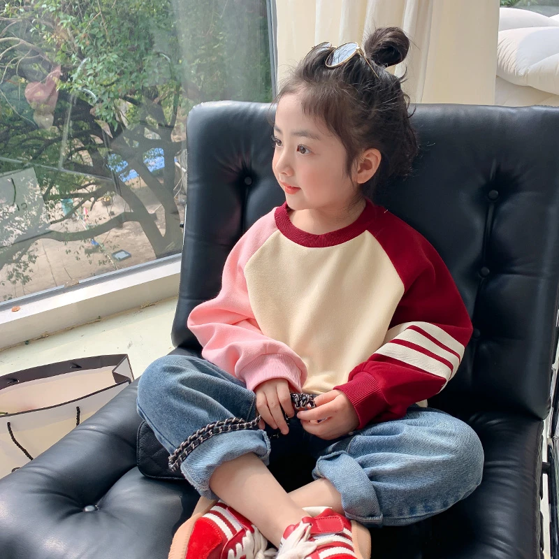 女童卫衣春秋款2023新款时髦洋气儿童秋季韩范童装秋装休闲上衣潮