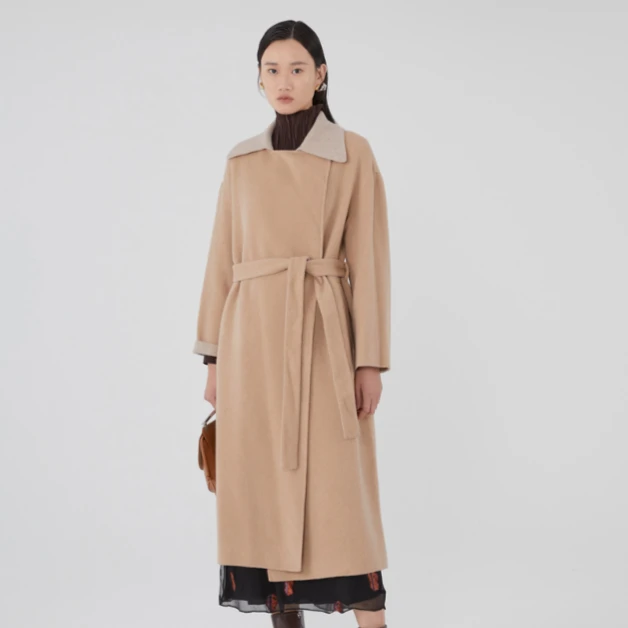 【商场同款新品】Marisfrolg/玛丝菲尔时尚毛呢外套女春季A1KT1019D