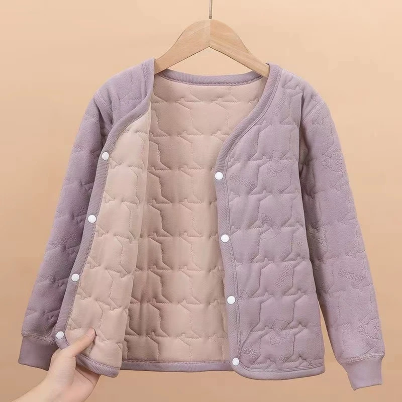 秋冬内胆棉衣男童女童内穿棉服中大童校服宝宝冬季时尚保暖小棉袄