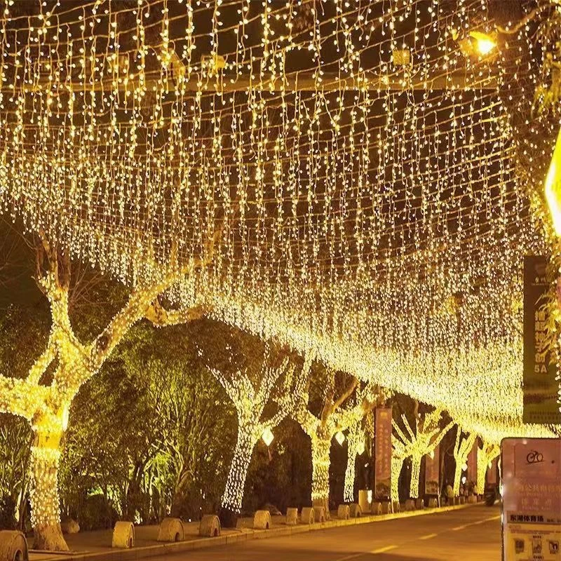 led星星灯小彩灯闪灯串灯满天星灯冰条灯窗帘灯瀑布灯天花装饰灯