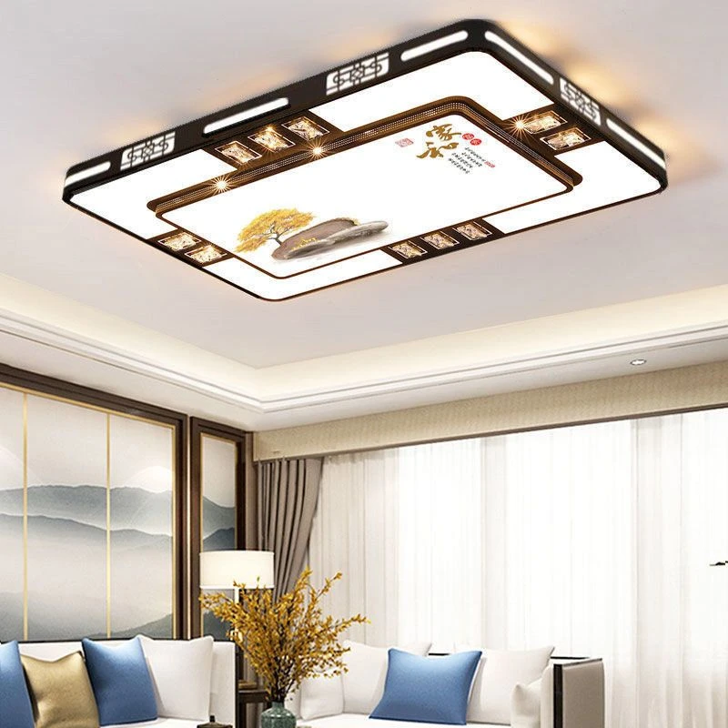 客厅灯简约现代大气家用led吸顶灯2025新款卧室灯具组合全屋套餐