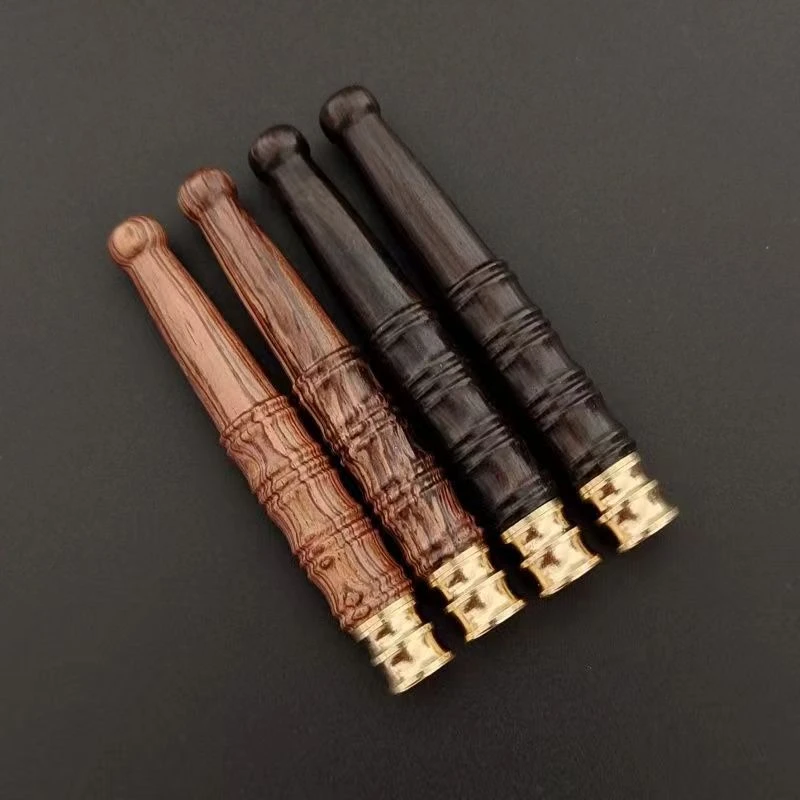 大叶黄花梨紫光檀实木过滤嘴木质过滤器金属拉杆净烟