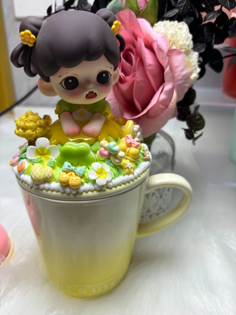 创意奶油胶摆件DIY杯子饰品