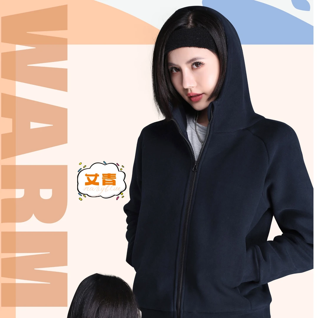 2321连帽冲锋衣女款羊羔绒时尚休闲外套