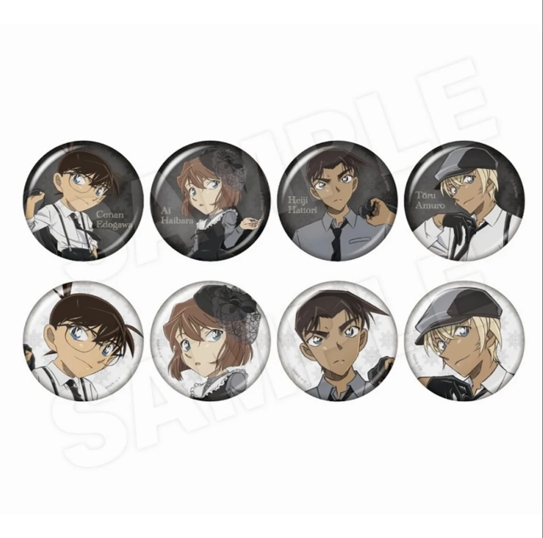 【国现】名侦探柯南黑白礼服摩登西服系列徽章 日谷盲盒