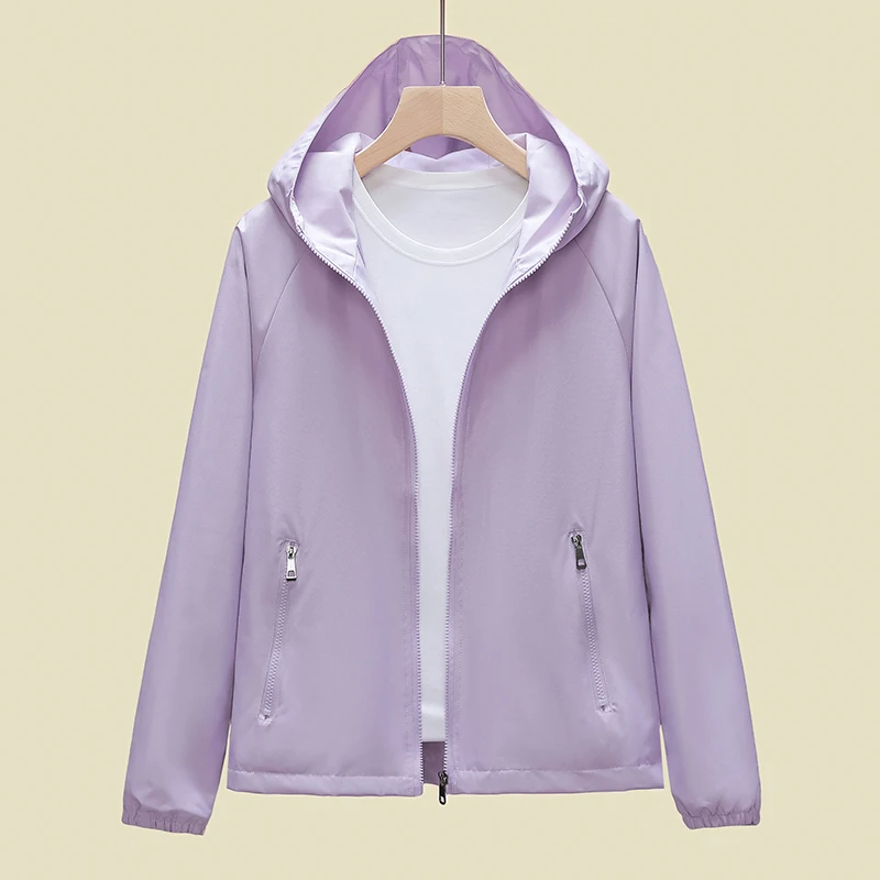 2025春季新款女士外套韩版宽松大码百搭薄款冲锋衣夹克女外套