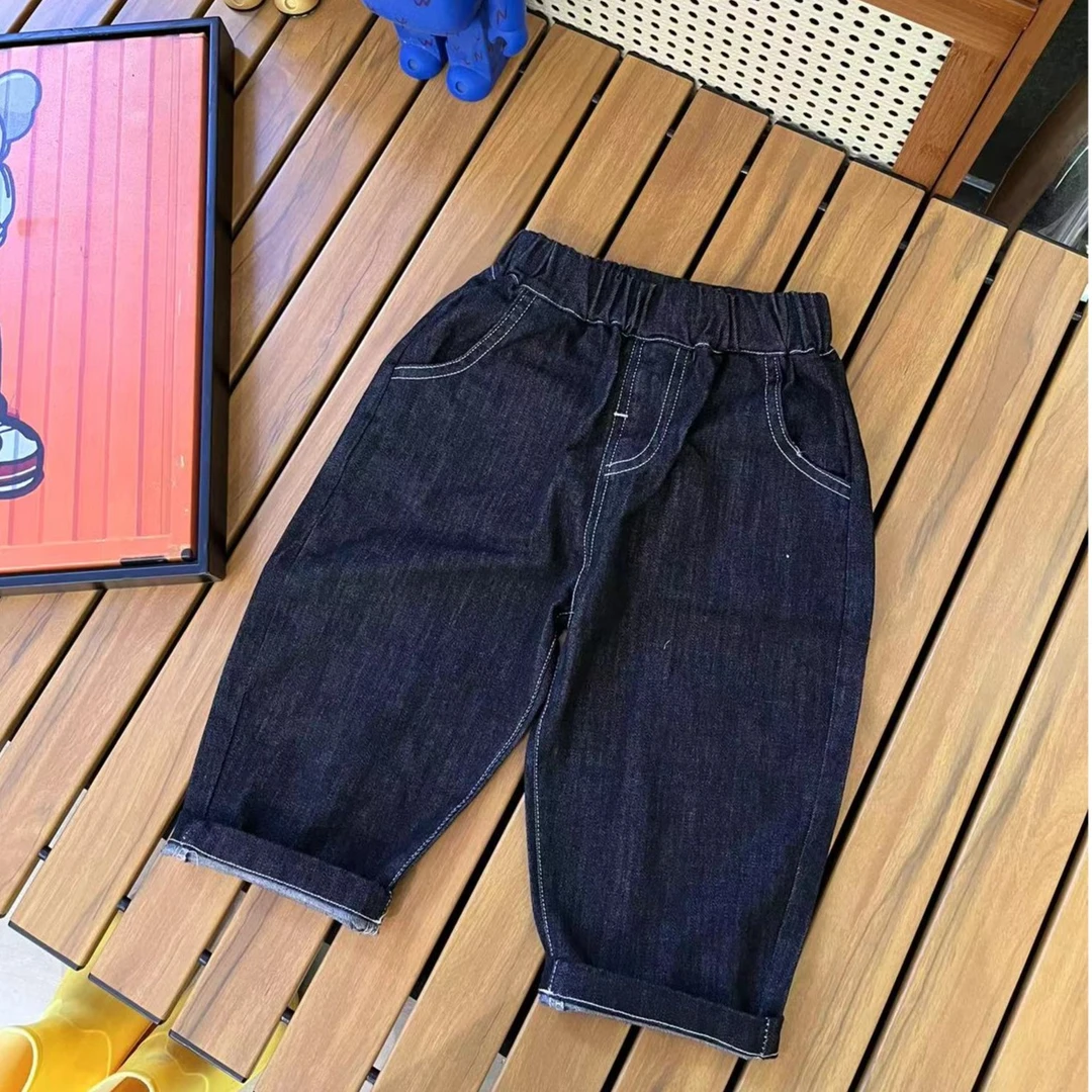 儿童秋季韩版简约百搭牛仔裤SQ1016