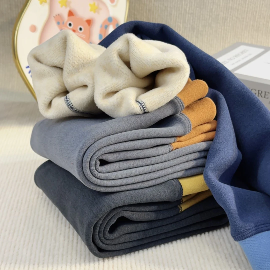 【MIEVE DUCK】冬季儿童蚕丝羊毛保暖裤加绒加厚中大童秋裤12567