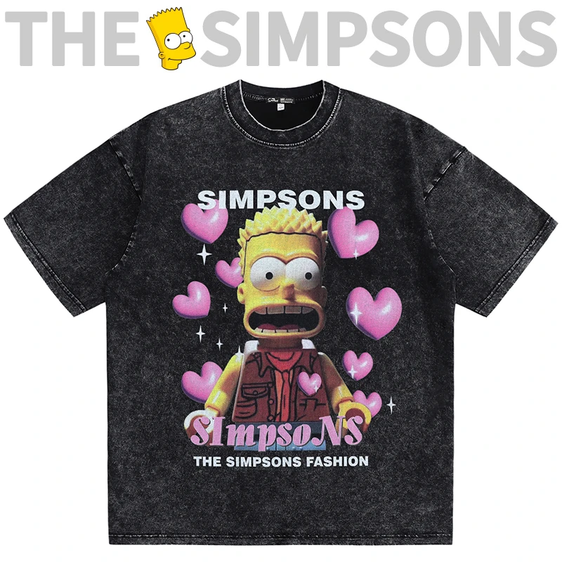 THESIMPSONS夏季休闲短袖T恤男女款卡通情侣体恤衫SPCTE240J54W