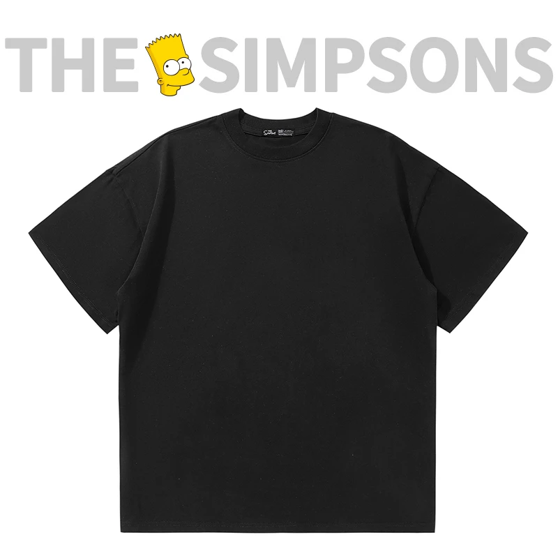 THESIMPSONS夏季休闲情侣宽松纯棉情侣男女同款圆领T恤TE001