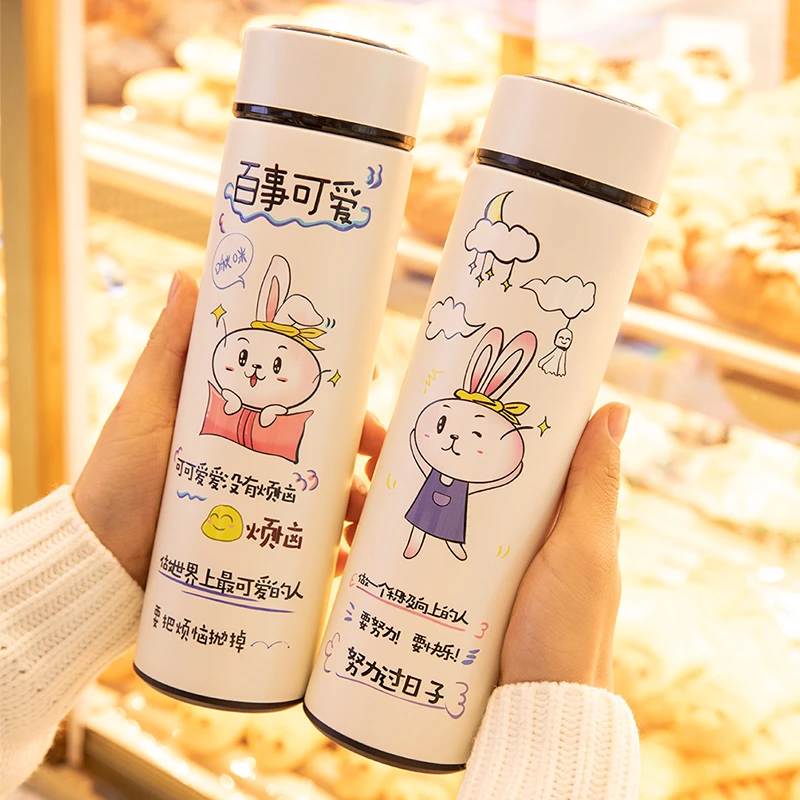 保温杯女生2025新款可爱ins风水杯大容量男创意潮流316不锈钢杯子