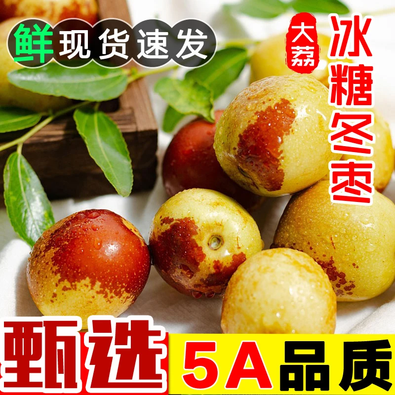 山西庙上冬枣3/5斤包邮新鲜大枣冰糖脆甜孕妇水果当季枣子整箱