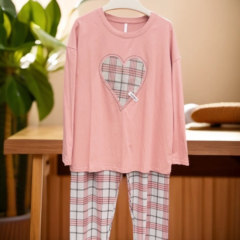 睡衣女套装春夏家居服纯棉印花卡通夏季春季时尚睡衣春秋女童休闲