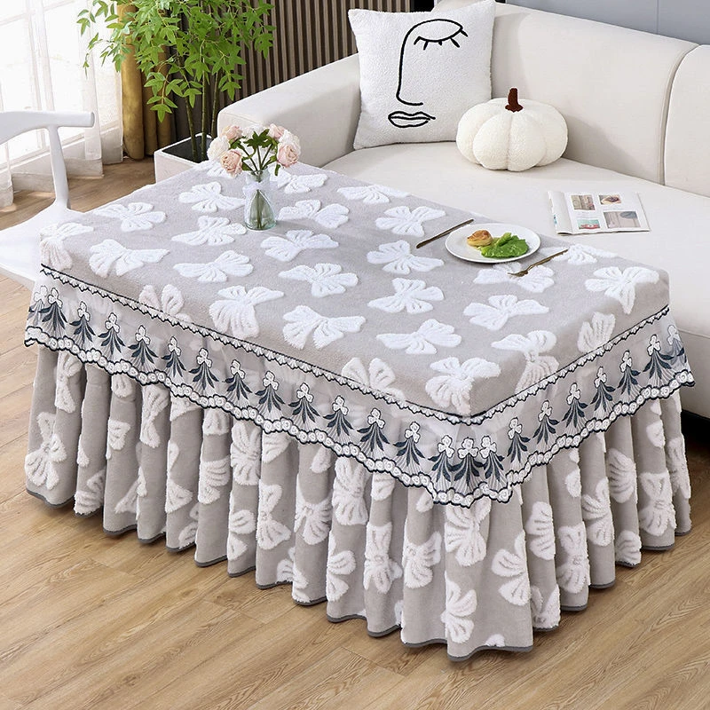 新款烤火罩套长方形烤火桌布套电取暖炉茶几罩电炉套高档电炉罩