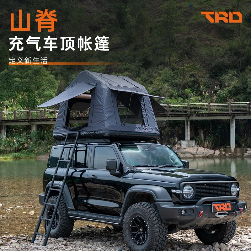 TRD充气车顶帐篷户外露营SUV越野自驾游汽车露营可收纳车载帐篷