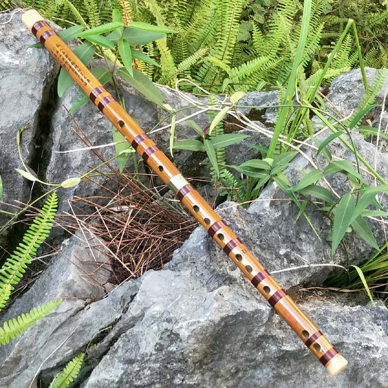 欧特海笛子精制初学苦竹GF调两节演奏横笛乐器儿童专业成人竹笛