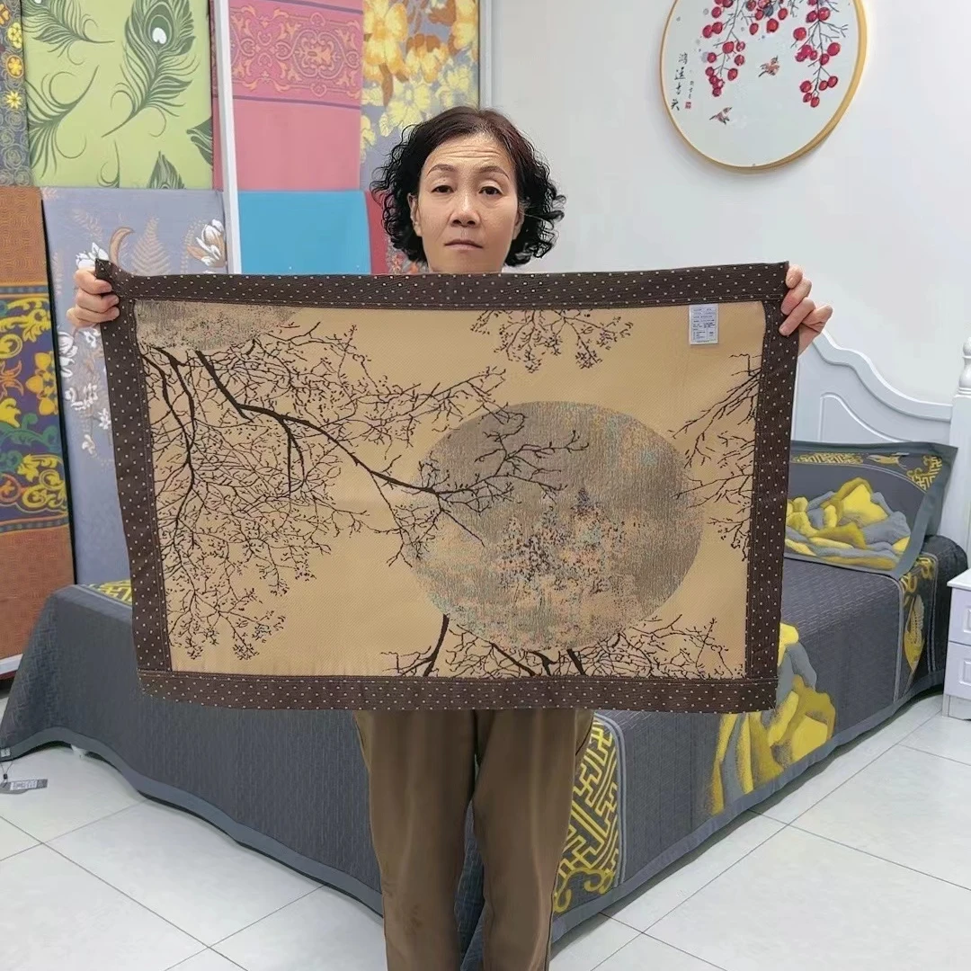 （月上枝头枕巾）52*78一对装多功能透气四季枕巾