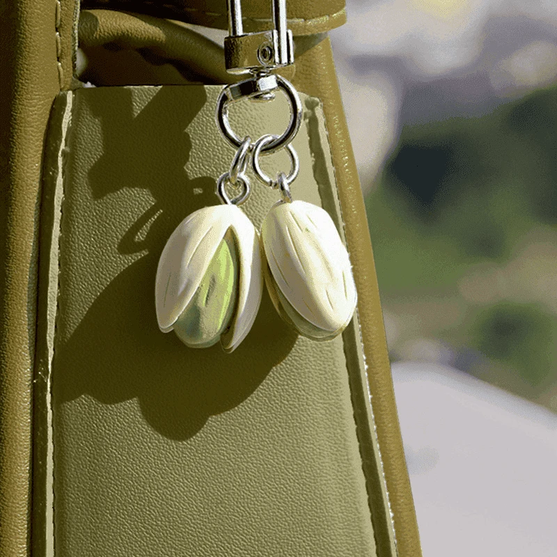 你开心吗？开心果钥匙扣个性背包吊饰小饰品食创意食物系列仿真