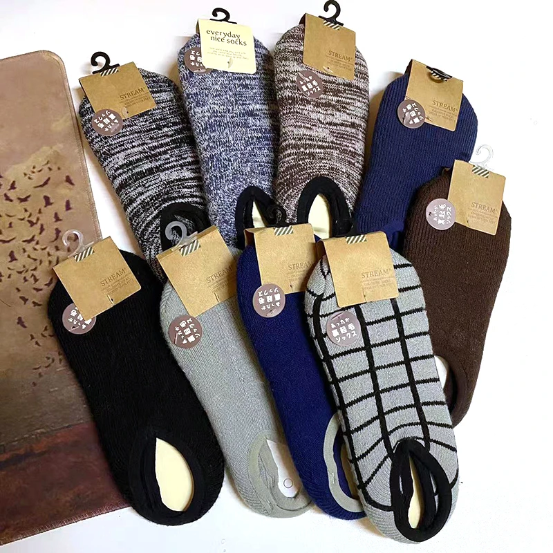 【冬日家居必备】日单秋冬防滑地板袜甜美拉毛柔软保暖毛圈室内女袜