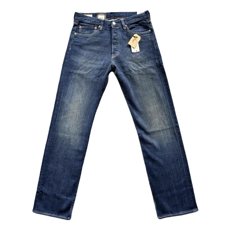 国内专柜正品 LEVI'S 501 李维斯深蓝色直筒男士牛仔裤