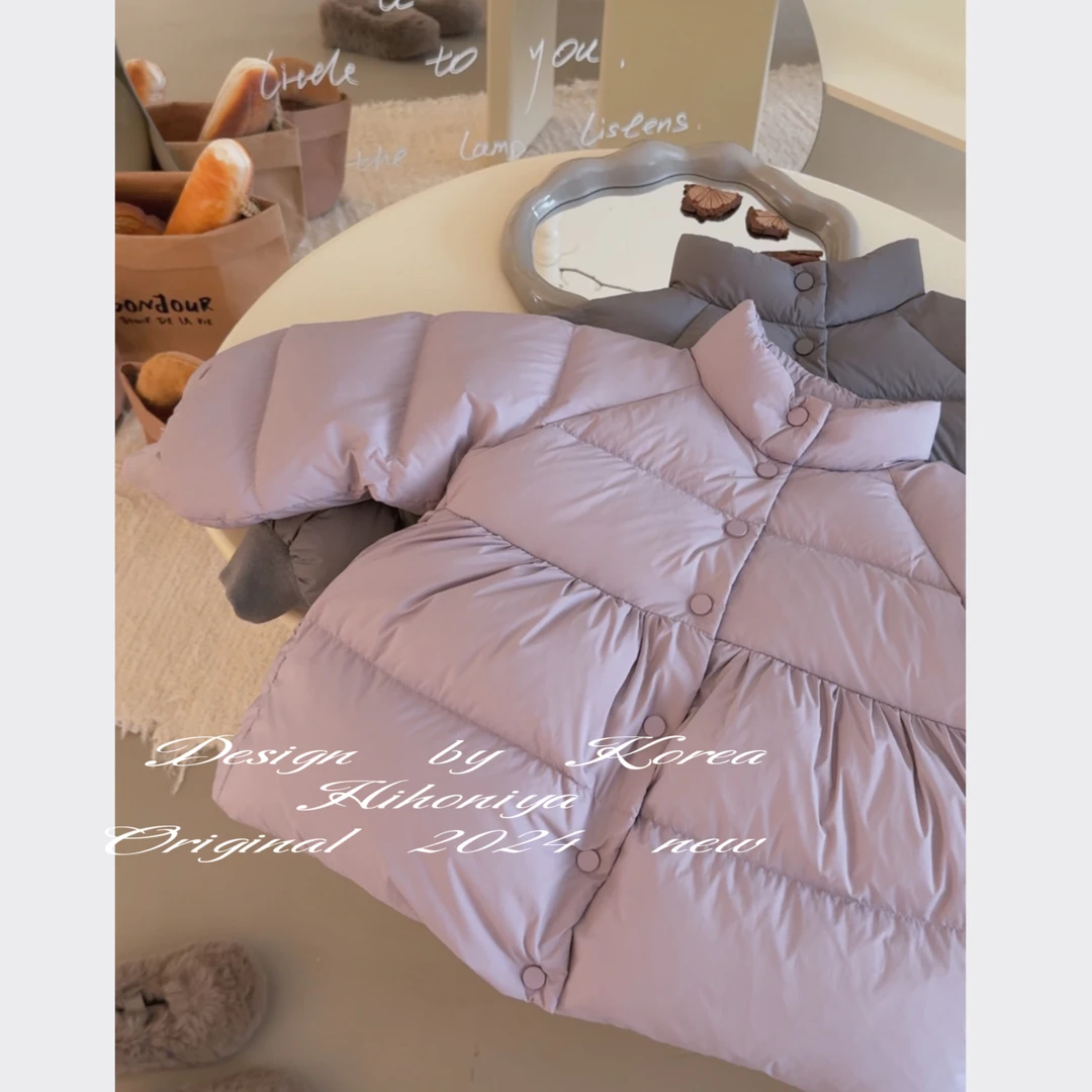 【小江南】四Hihoniya~2025秋冬款宝宝款纯色90白鸭绒长款羽绒服