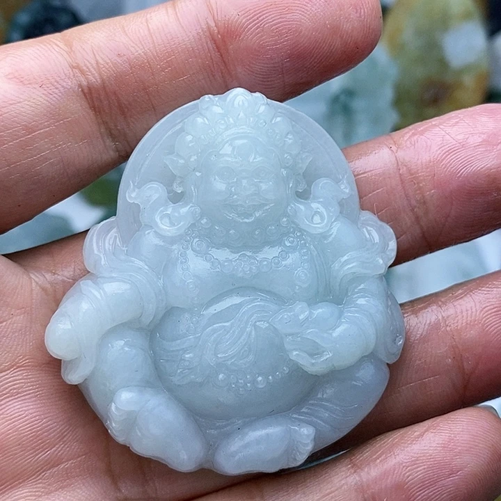 定制翡翠未镶嵌黃财神