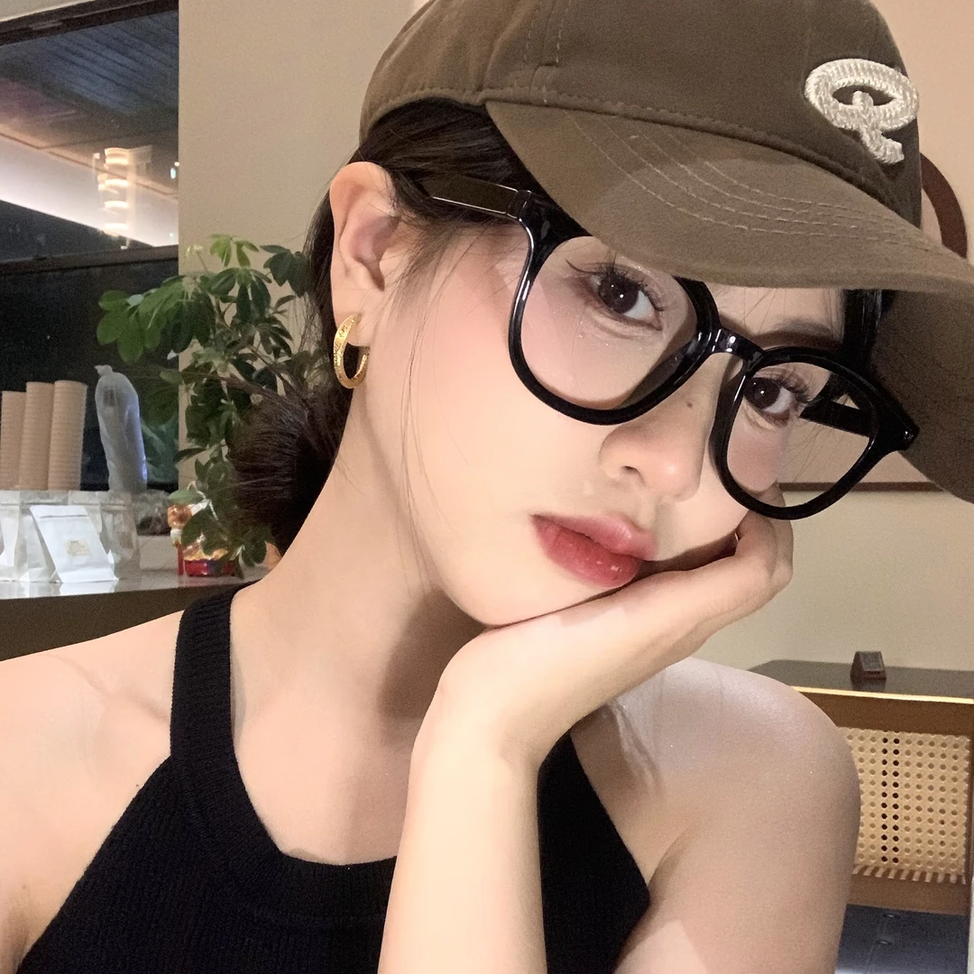 韩芸汐 A-316 金色简约百搭小众耳圈