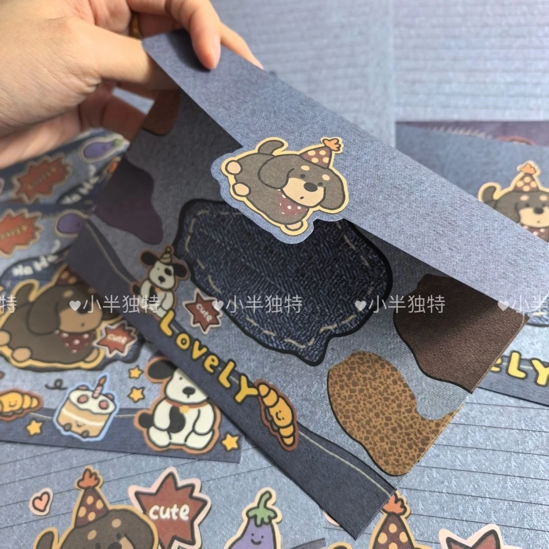 牛仔可爱玩偶祝福留言明信片生日节日圣诞新年节日拍照背景装饰