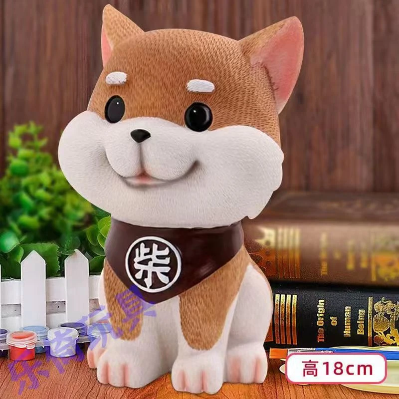 网红石膏娃娃彩绘大号白坯diy涂鸦公园夜市摆摊旺财石膏娃娃