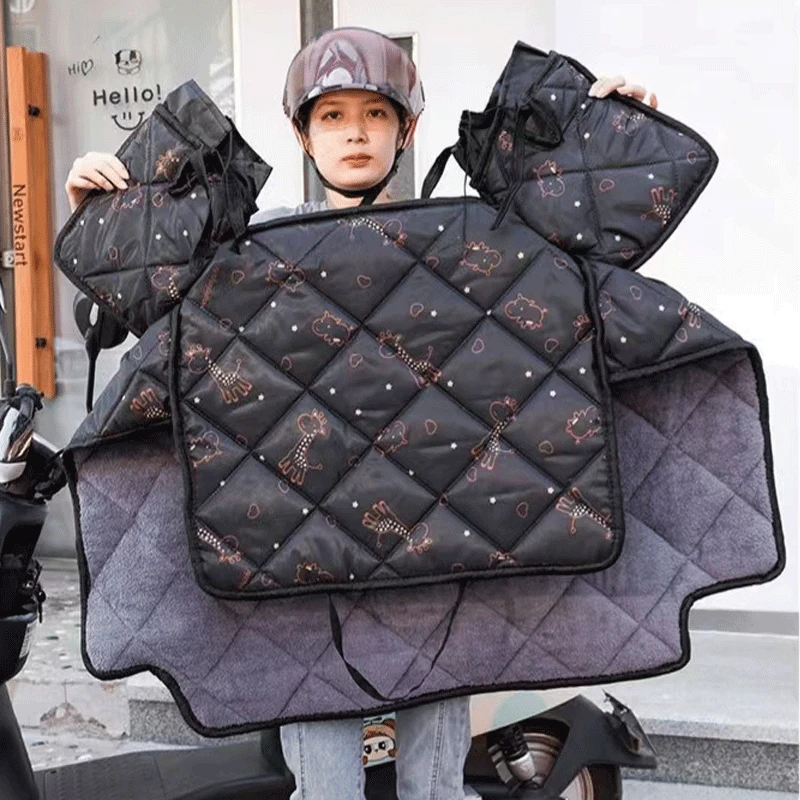 【防寒保暖】挡风被电动车加绒加厚带孩子防水摩托电瓶车防风罩防雨