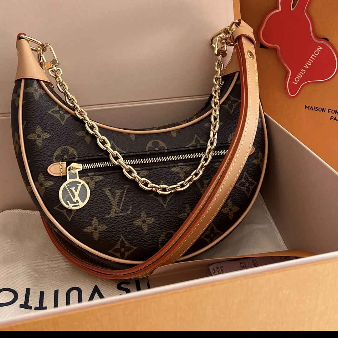 95新 LouisVuitton/路易威登 【文子姐专属】/D1249/lv月亮包