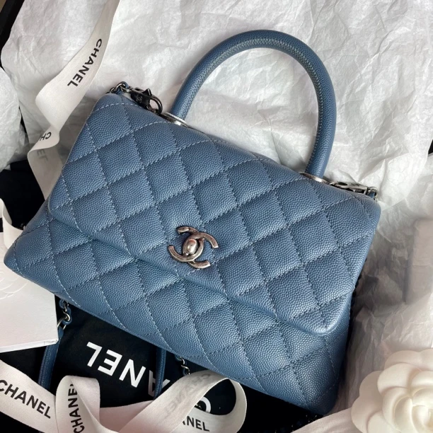 95新 Chanel/香奈儿 【小鱼儿专属】091101/小号cocohandle单肩包