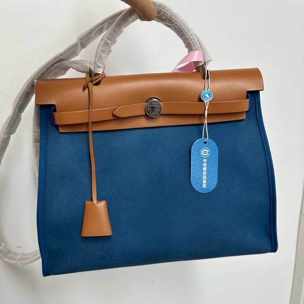 95新 Hermes/爱马仕 【文子姐专属】/D1207/爱马仕herbag单肩包