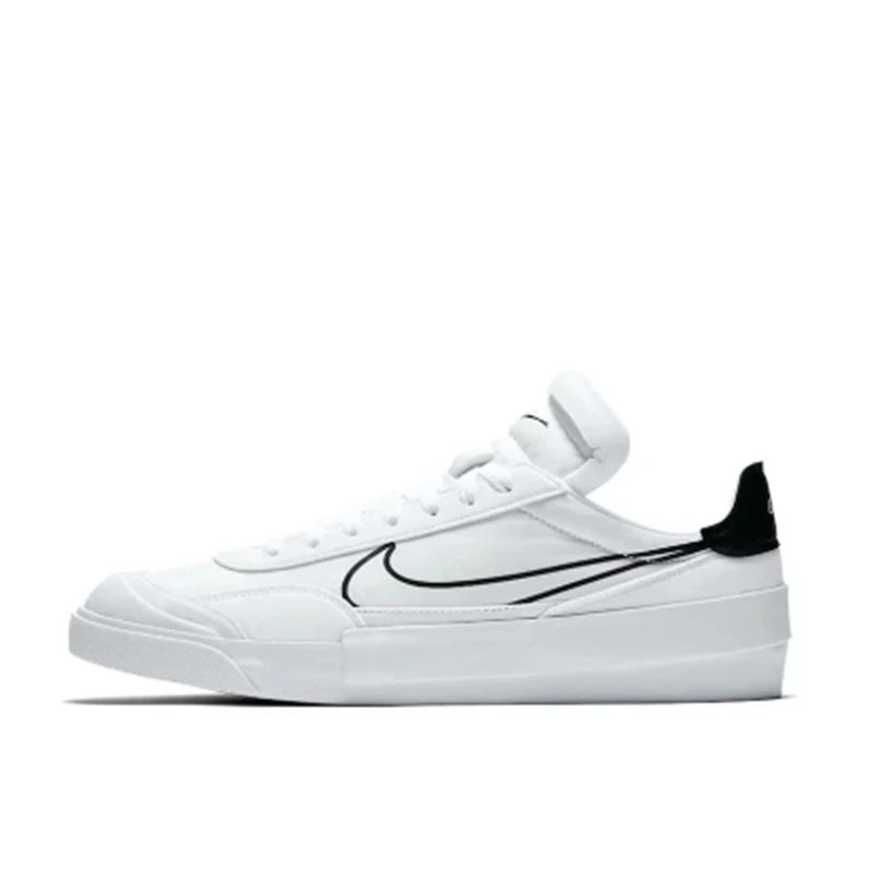 【微瑕PP】Nike Drop-Type HBR低帮板鞋 男女同款 白黑 CQ0989-101