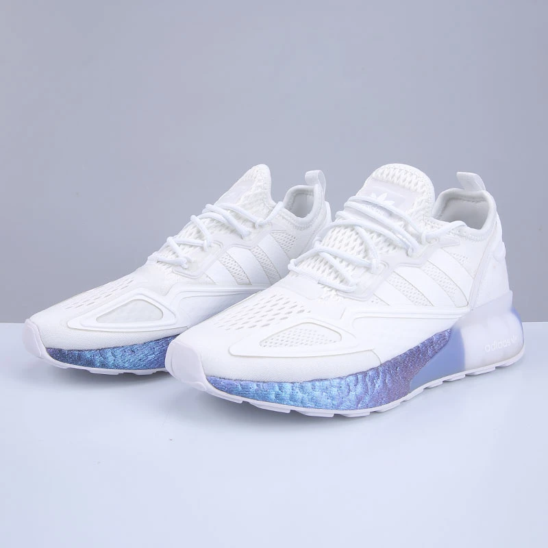 adidas  Zx 2K Boost 防滑耐磨低帮运动休闲鞋男女同款白紫FV2928