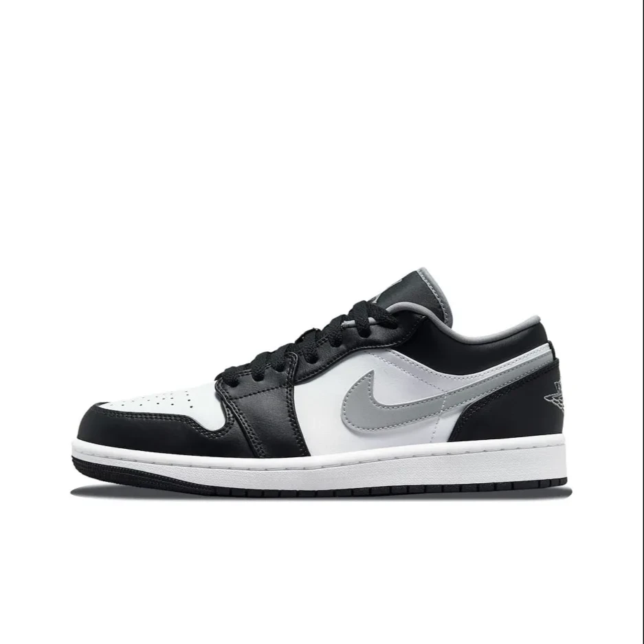 Air Jordan 1 Low 黑白 影子灰 男女款 复古低帮 运动休闲板鞋