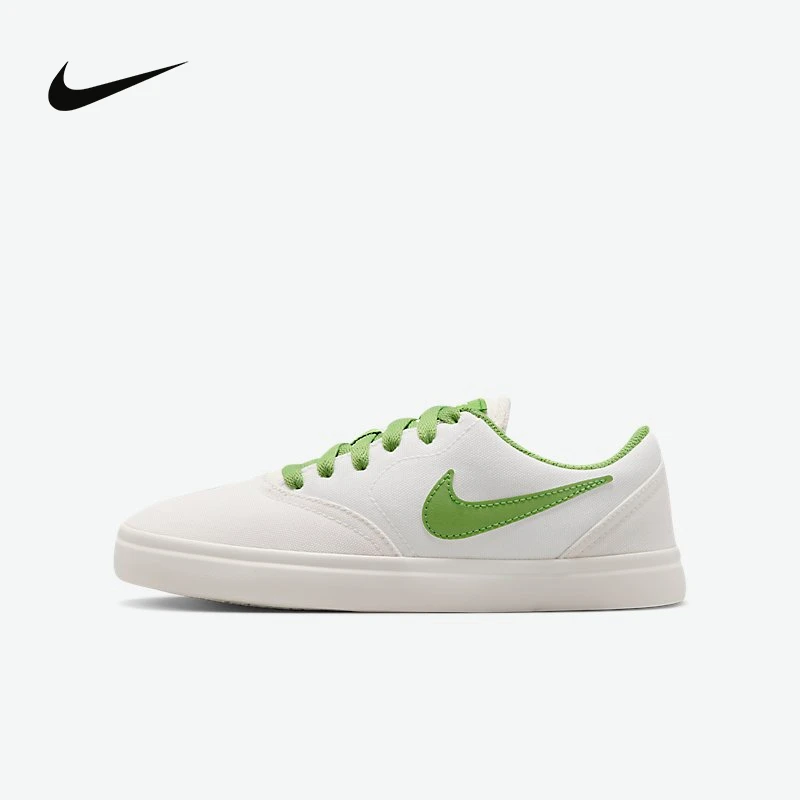Nike 耐磨时尚百搭透气轻便复古小白鞋低帮板鞋GS白绿905373-018