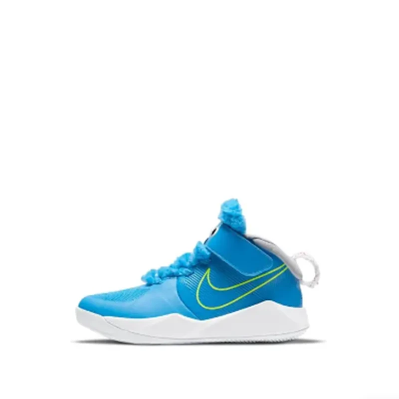 中童Nike  魔术贴防滑减震耐磨透气低帮实战篮球鞋蓝白CT4063-400