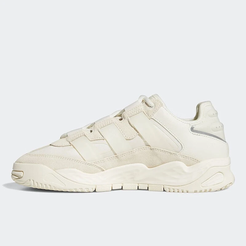 adidas originals奶包鞋耐磨防滑低帮运动休闲鞋女款米白H00247