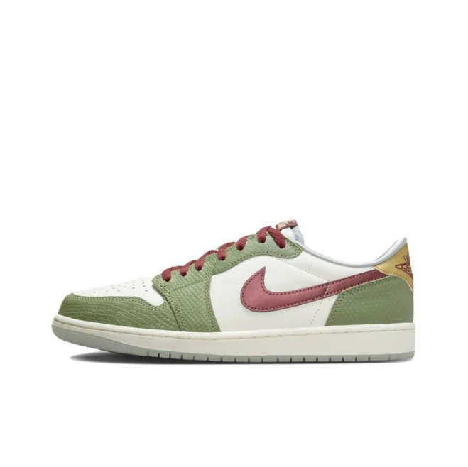 Jordan Air Jordan 1 Low龙年限定 减震耐磨复古 篮球鞋 青龙男
