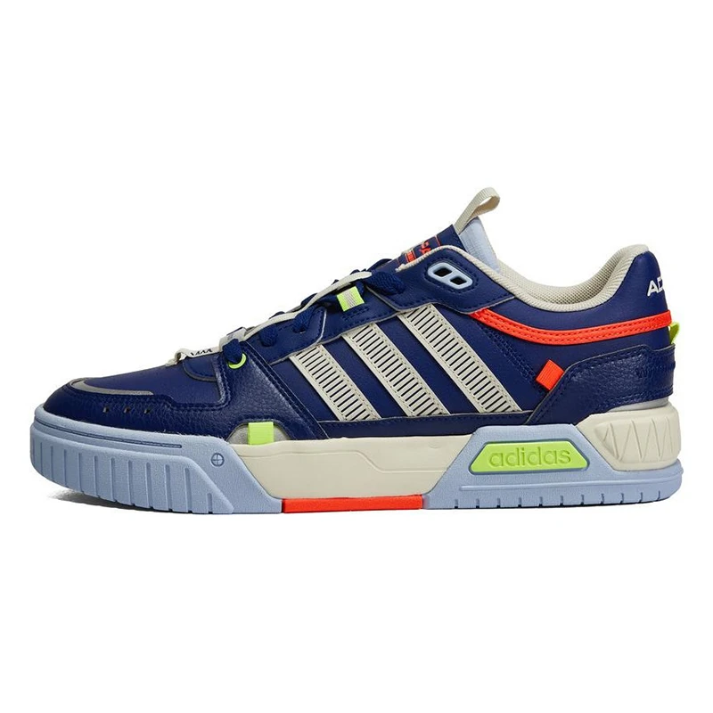 adidas/阿迪达斯 潮流休闲防滑耐磨低帮板鞋男女同款蓝白橙IG2805