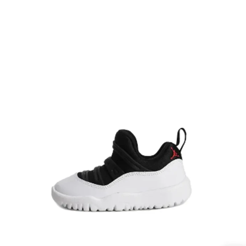 婴童Jordan 简约复古防滑耐磨低帮篮球鞋白黑BQ7102-010