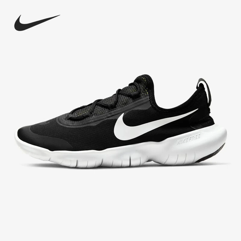 【微瑕PP】Nike减震防滑耐磨透气低帮休闲跑步鞋GS黑白CJ2079-002
