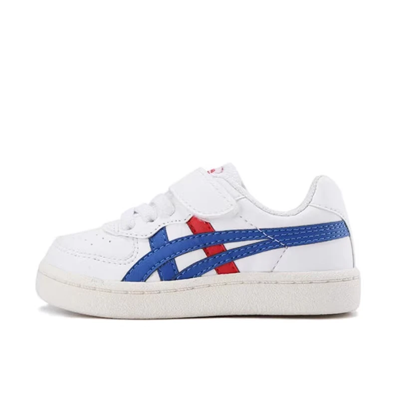 婴童Onitsuka Tiger鬼冢虎魔术贴慢跑低帮学步鞋白色1184A023-100