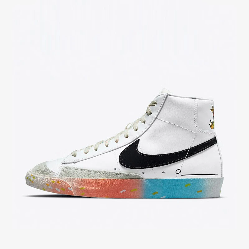 Nike Blazer Mid just do it中帮板鞋男款红蓝DJ4278-101