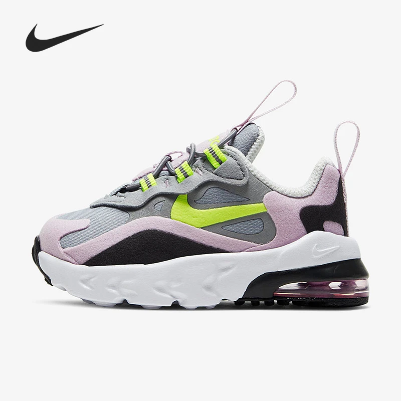 【微瑕YT】婴童Nike  舒适百搭防滑耐磨低帮跑步鞋灰粉CD2654-010