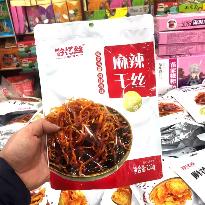 贵州特产黔忆丝麻辣干丝豆腐丝豆腐香干网红小吃美味开袋即食200g